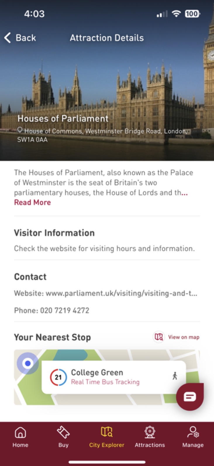 Big Bus Tours attraction details