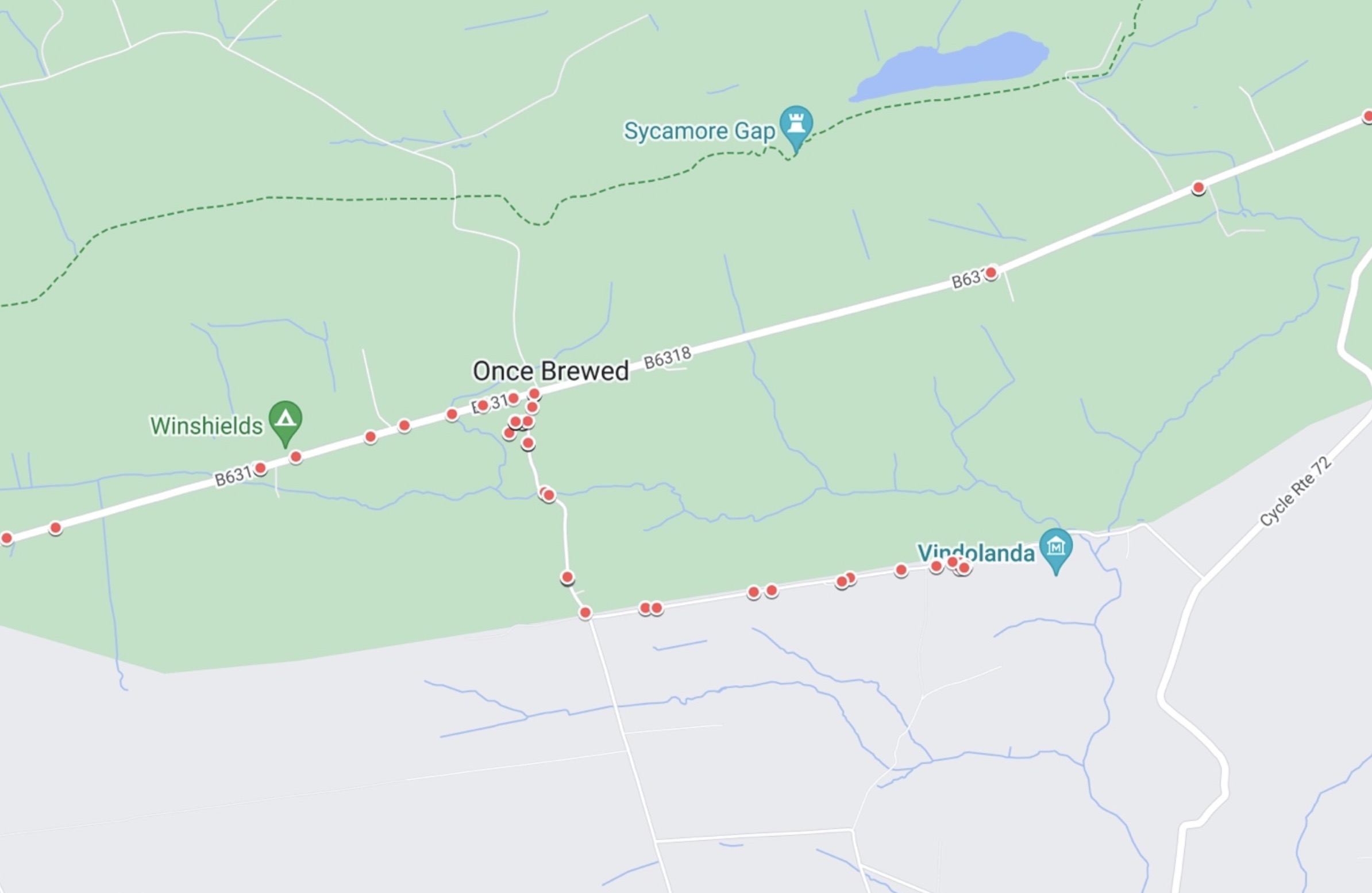 Clustering of data seen on a map interface