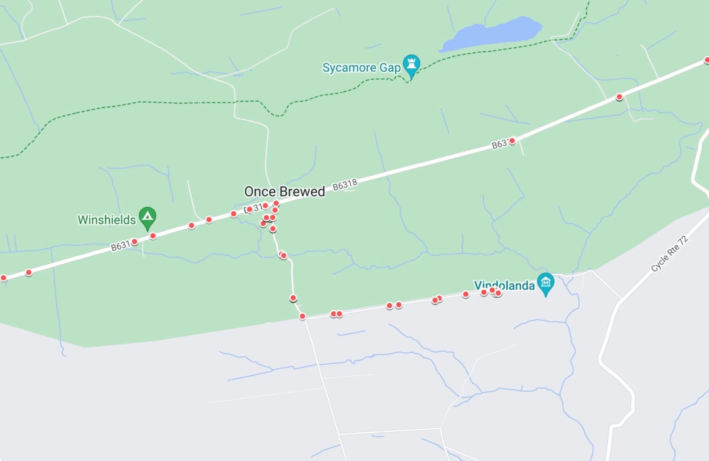 Clustering of data seen on a map interface