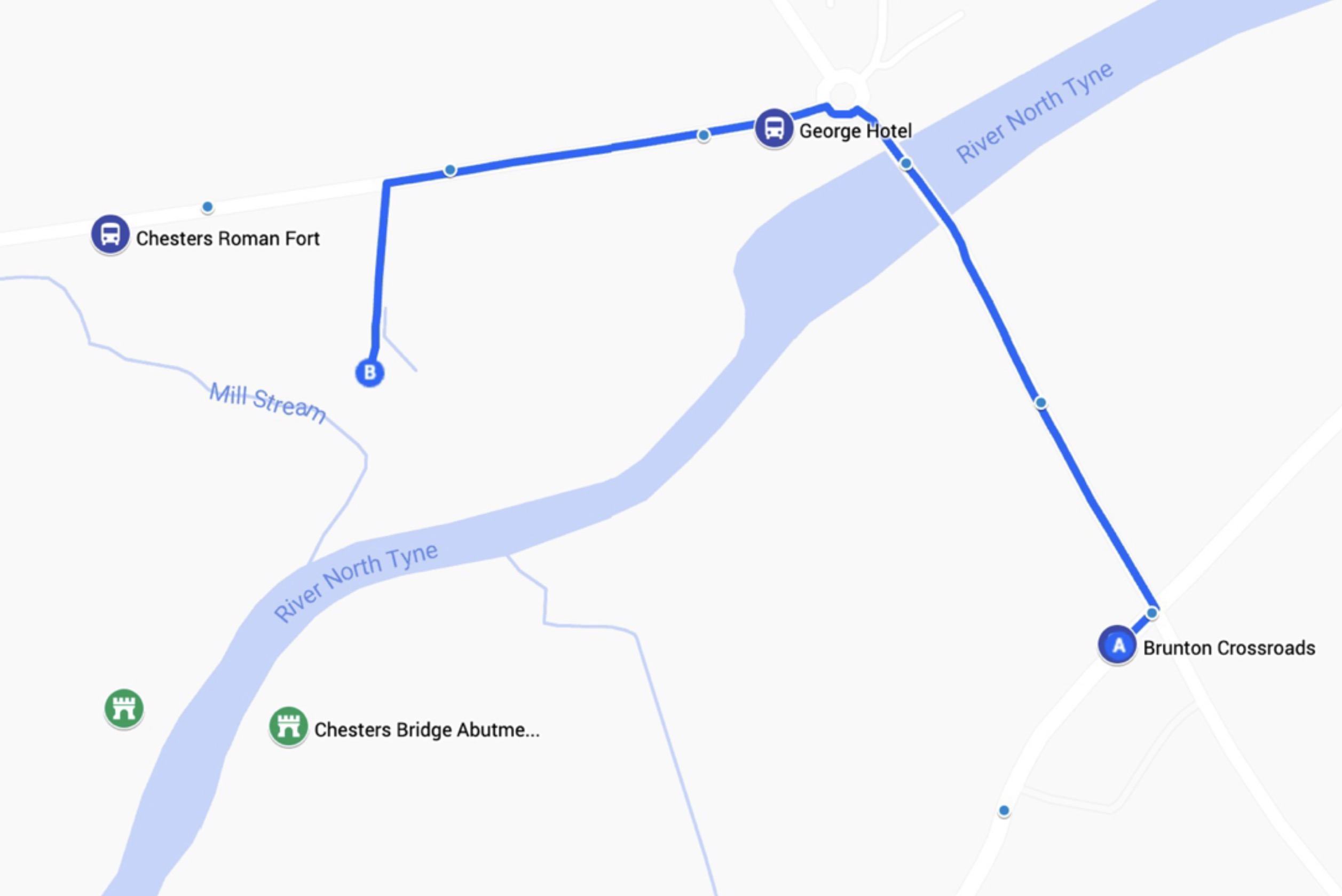 Google My Maps incorrect walking directions