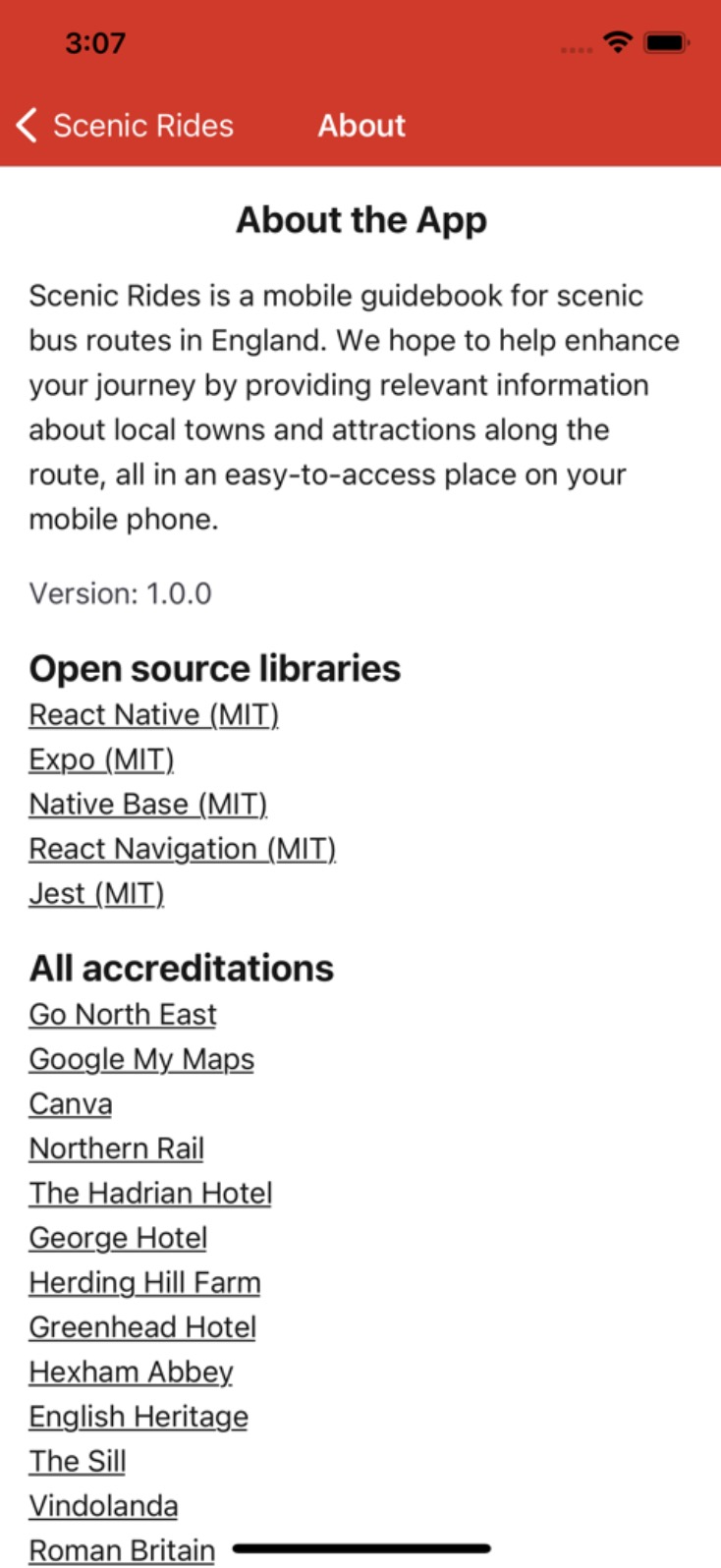 Scenic Rides about screen